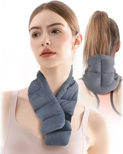 Cojín de núcleo de cereza para cuello y hombros para microondas - Cojín térmico para cuello y grano - Cojín de grano para cuello y hombros