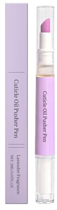 Cuticle Pusher Oil Pen, 2 in 1 Cuticle Remover Nail Oil Pen With Scents for Women, Moisturizes & Strengthens Dry Cuticles (1pc)