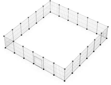 CZCPARY Lot de 24 enclos pour petits animaux, clapets avec porte, pour hamsters, lapins, cochons d'Inde 30 x 38 cm