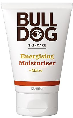 BULLDOG SKINCARE Energising Face Moisturiser for Men, 100ml | hydrating moisturiser for dull and tired skin, leaves skin hydrated and cool, with natural origin ingredients
