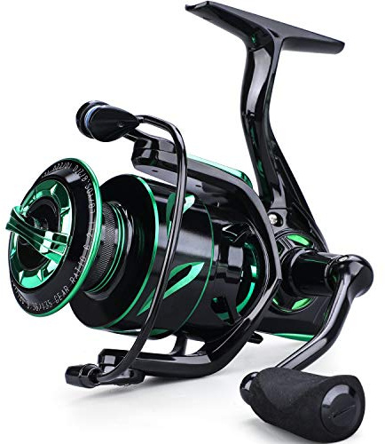 Sougayilang Mulinello da pesca leggero per acqua salata – 17,9 kg in fibra di carbonio, 12+1 BB ultra liscio tutto in alluminio per acqua salata o acqua dolce, 3000