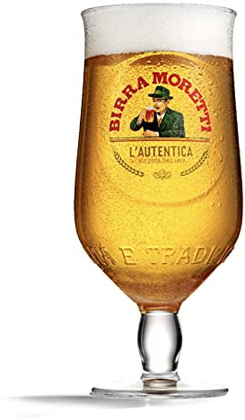 Birra Moretti The Bar Necessities 6 x 25 cl Glas Box mit 6 Stück