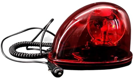 Honhoha Luz de baliza giratoria,Luz estroboscó para Coche Tipo Caracol giratoria | Luz estroboscó roja, luz de Advertencia Desmontable para vehículos de construcción, Camiones, quitanieves
