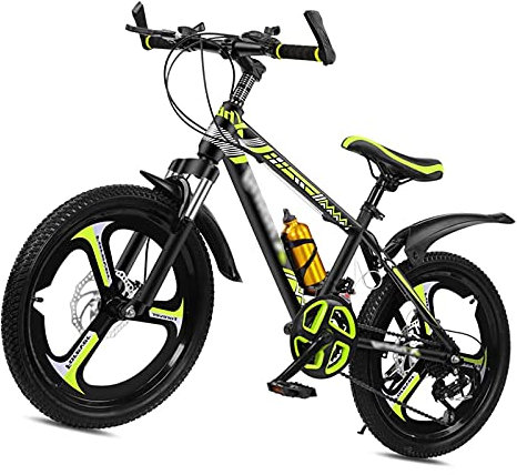 UJKDDDCC Jungenfahrräder im Alter von 8–12 Jahren, 20 Zoll / 22 Zoll / 24 Zoll Kinderfahrräder, Mountainbikes, 21-Gang-Scheibenbremse, stoßdämpfendes Mountainbike, Kinder-Cruiser-Radfahren,