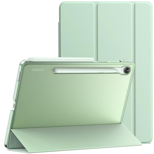 JETech Skyddsfodral för Galaxy Tab S10 Lite/S10 FE/S9 FE 10,9, Mint | Tunn Genomlysande Baksida, Tri-Fold Stativ, Stöder S Pen-Laddning, Automatisk Väckning/Sömn, Tunt och Stötsäkert