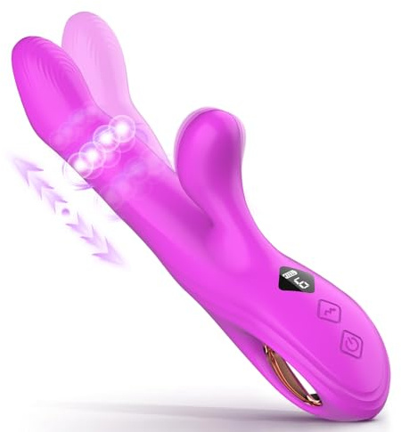 Rabbit Vibromasseurs Feminin Sex Toýs Femme Vibromasseur, Femme Clitoridien Puissant 8 Modes de Vibration Gode Vibro-masseur，Gode Femme Sex Godemichets pour Point G, Sex Toy Couple Plaisir
