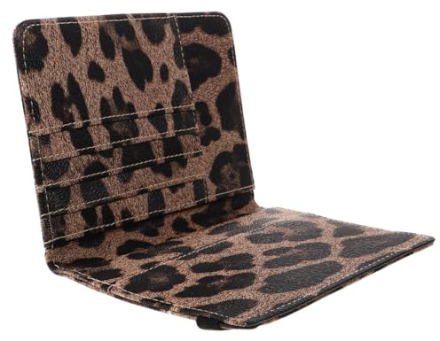 VALICLUD Portafoglio Passaggio Carta Leopardo con Cintura Piccolo Alimentatore per Animali Domestici Supporto Passaporto Clip Alimentatore Cane Stampa Leopardo Portafoglio Patch Adesivi Acquario Fish