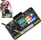 Mesa de mezclas de DJ para niños - Piano de juguete educativo con micrófono, teclado musical con luces LED y sonidos interactivos | Instrumento musical portátil recargable USB, mesa DJ para