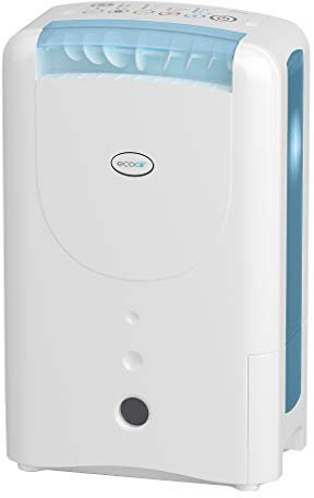 EcoAir DD1 Classic MK6 Blue Desiccant Dehumidifier | Electronic Control | 7.5L/Day | Quiet 34dBA | Ioniser | Silver Filter | Laundry | Timer | 6Kg | Economy Mode | Home Garage Basement Boat