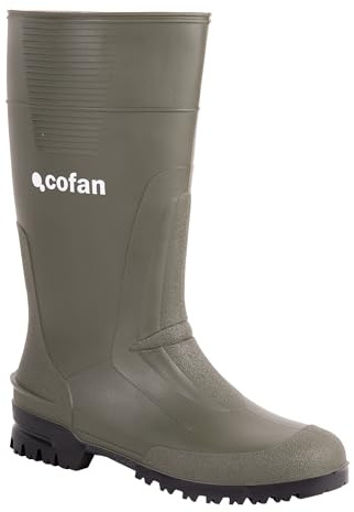 Bota De Lluvia Alto Pvc Negro Tamaño