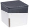 WENKO Raumentfeuchter Mod. Cube, Luftentfeuchter reduziert Schimmel & Gerüche, Auffangschale mit 500 g Granulatblock nachfüllbar, fasst bis zu 800 ml Feuchtigkeit, 13 x 13 x 13 cm, Weiß