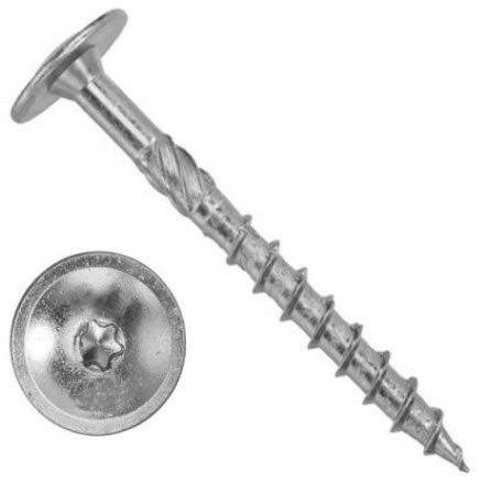 HBS PROFI TK VZ TORX CUT SGH Vis à tête plate pour construction en bois, professionnelle, à disque pressé, galvanisée et protégée contre la rouille, 8,0 x 40 (20 pièces)