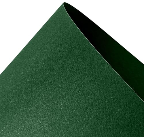 Netuno 10x mörkgrön kartong A4 210 x 297 mm 220g Prisma Pino kartong med relief på ena sidan för inbjudningar dekoration scrapbooking pyssel gratulationskort visitkort