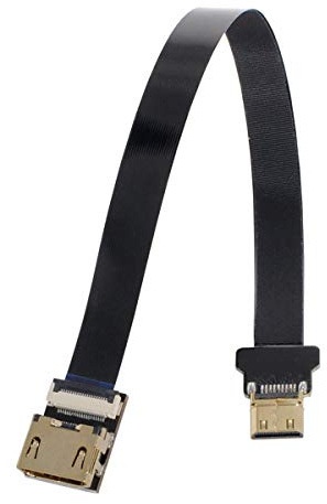 xiwai CYFPV HDMI Female to Mini HDMI Male Extension FPC Flat Cable 1080P for FPV HDTV Multicopter Aerial Photography (0.5m)