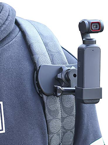 SUREWO Rotation à 360 ° pour sac à dos avec sangle de fixation rapide avec cadre extensible compatible avec DJI Osmo Pocket, Osmo Pocet 2