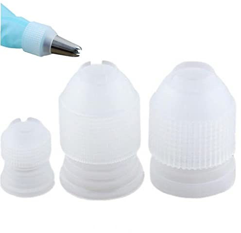 vepoty Accoppiatore Di Decorazione Di Torte 3pcs Accoppiatori Di Pasticceria Universali Adattatore Di Plastica Iguli Per Tubazioni Per Decorazione Di Torte