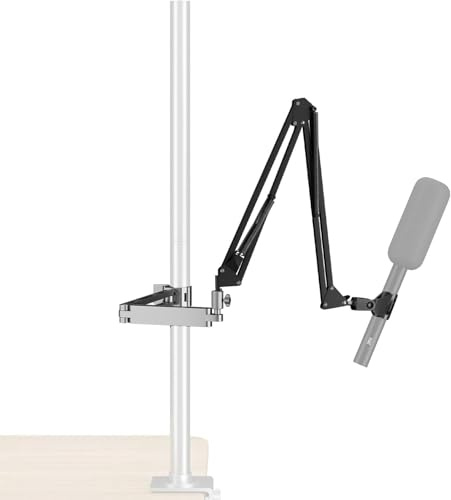 Soonpho DIY SP-T02 Overhead stativ kamera bordsstativ webbkamerahållare bord overhead tripod enkelrör 2 sektioner med mikrofonstativ för livestreaming, vlog och gör-det-själv-bordsstativ-kit (SP-T02)
