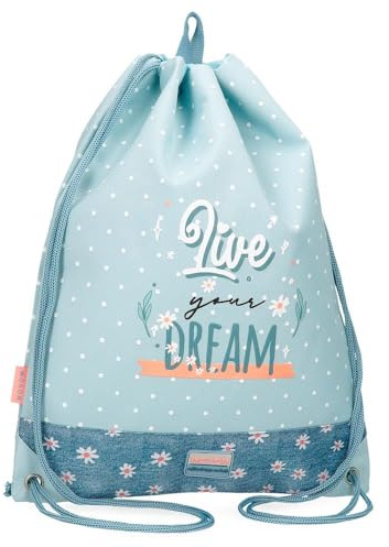 Movom Live Your Dreams Mochila Saco, Verde, 32x42 cms