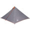 vidaXL Tipi Familienzelt 7 Personen Campingzelt Tipizelt Familie Zelt Groß Tipi Camping Gruppenzelt Grau und Orange 185T Polyester Wasserdicht