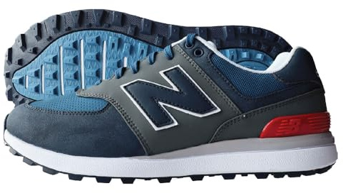 New Balance 574 Greens VS, Chaussures de golf pour homme, Bleu marine gris, 42 EU