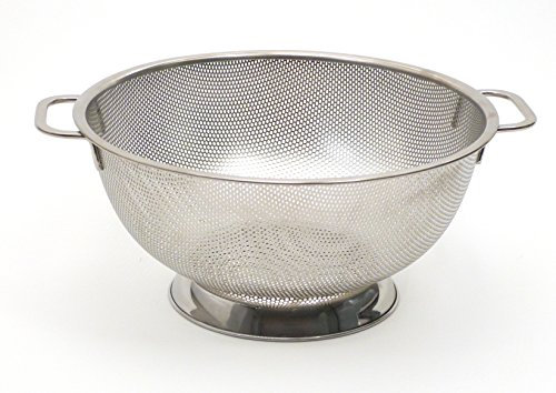RSVP International International Endurance Stainless Steel Precision Pierced Colander, 5-Quart (Punch-5), 5-Quart, 5-Quart