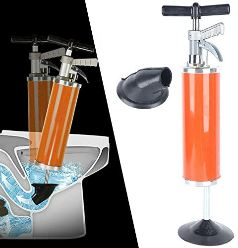 Toilette Pömpel Reinigungsbürste Rohrreiniger Abflussreiniger, Schnelle Rohrreinigung mit Wasser–Pümpel Abfluss für WC Verstopfungen-Ersatz für Saugglocke und Abflussspirale