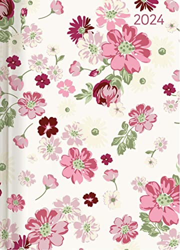 Ladytimer Flower Love 2024 - Blume - Taschenkalender A6 (10,7x15,2 cm) - Weekly - 192 Seiten - Notiz-Buch - Termin-Planer - Alpha Edition
