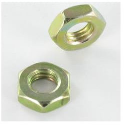 Écrou hexagonal bas hm/contre écrou M18 Pas fin Pas de 150 Bichromaté-1 piece