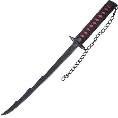 Mini Katana Bleach - Samurai Schwert - Ninja Cosplay Fasching Kostüm Deko Training Rollenspiele Sammler Outdoor Freizeit Hobby