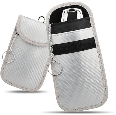 2 Cartera Llaves de Coche, Funda de Fibra de Carbono
