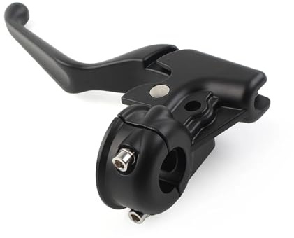 FCOZCTTD Leva frizione in alluminio per moto, con staffa di montaggio, colore nero, compatibile con Davidson Dyna Sportster XL883 XL1200 X48 2008-2013
