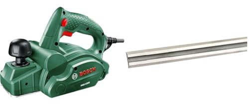 Bosch Home and Garden Electric Planer Pho 1500, 550 W, in Carton Packaging, Green + Pro Planer Knives for Electric Planerl (2 Pieces, 35°)