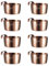 8PCS Dipping Bowls,Stainless Steel Small Milk Jug,Milk Jug Set Durable and Long-lasting Sauce Dish,Dip Bowls,Suitable for Coffee Bar Home Kitchen Office Sushi Cereal Salad(Rose Gold/2.4*2.1*1.29in)
