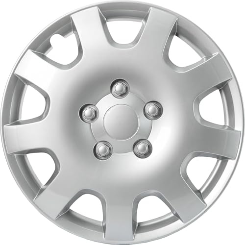 SYNCHRO Enjoliveur Malaga 15'' - Boîte de 4, ABS, Argent
