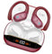 Bluetooth Kopfhörer Sport, 75H, In Ear Kopfhörer Kabellos Bluetooth 5.4, HiFi Stereo, Ohrhörer mit 4 HD ENC Mic, LED Anzeige, IP7 Wasserdicht Wireless Headset mit Ohrhaken, für Joggen/Arbeiten, Rot