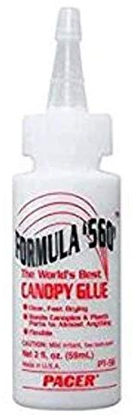 ZAP PT56 Formula 560 Colle pour capot de cabine, 59 ml, transparent