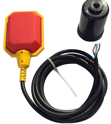 Float Switch for Sump Pump - 10-Foot Water Level Sensor with Honeywell Microswitch and Adjustable Tether Length for Ground Water Bilge Pump and Water Tank – Non-Corrosive PP Casing, Rated to 13 Amps