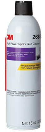 3M High Power Spray Gun Cleaner, 26689, 15 oz, Remove Paint and Coatings from Automotive Industrial Spray Equipment, Pack of 1