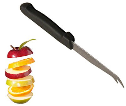 Marietti Coltelleria MRT240035 Coltello Formaggi, Nero, Acciaio Inossidabile