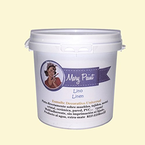 Mary Paint | Pintura para muebles efecto Chalk Paint, Lino - 750ml