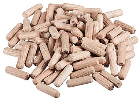 sourcing map 1/4x 3/4(6x20mm) Bois Goupille Bois Séché Four Cannelé Biseauté Bois Dur 100pcs