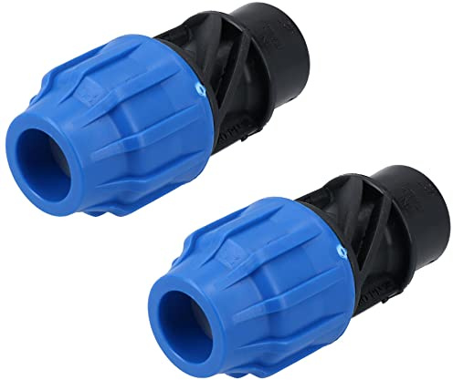 20mm x 1/2 MDPE Female Adapter Compression Coupling Fitting Water Pipe 2PK