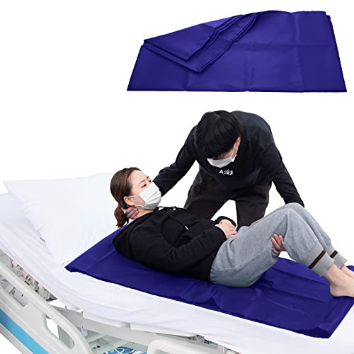 [LOSCHEN] Telone tubolare scorrevole per il trasferimento dei pazienti, telone scorrevole per il trasferimento degli anziani (72x120cm（28 x47）, blu scuro)