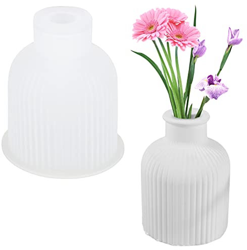Vase Silikonform, Epoxidharz Formen, Silikonformen Vase Moulds Vase Resin Gießform Harz DIY für Herstellung Heimdekoration, Dekorativen Ornamenten