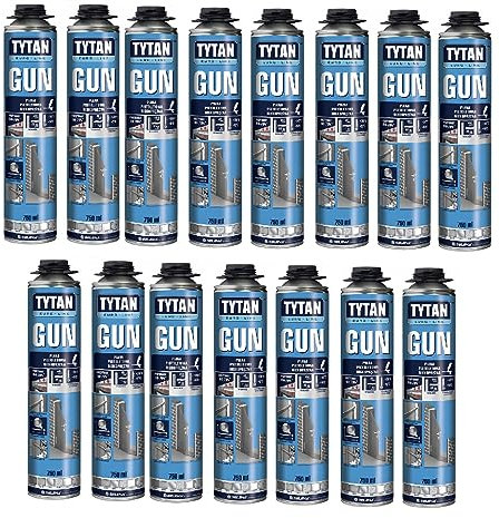 Tytan Mousse de Montage Pas d'émissions MDI - Plus de sécurité au travail | Mousse pistolet | Formule à faible expansion | Mousse 1 ligne pour l'industrie de la construction | Assemblage, étanchéité,