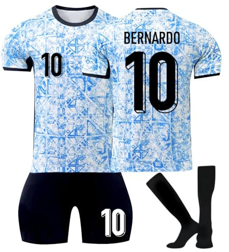 Nr.7 24 Fußball Trikot, Neue Hause/Auswärts Fußball Trikot für Kinder Erwachsener, Fussball Trikots Shorts und Socken Anzug Jungen Herren