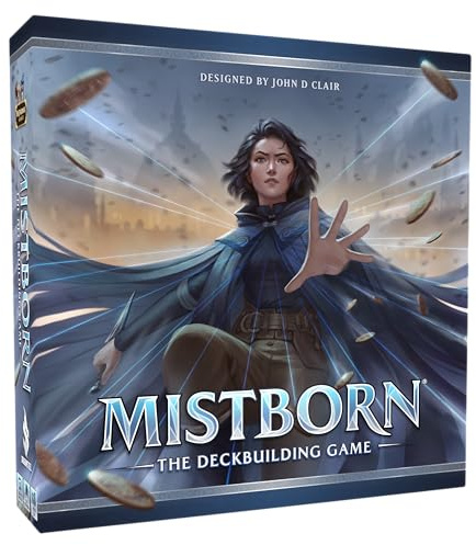 Mistborn Deckbuilding Game by Brotherwise Games | Fantasy Card Strategy with Allomantic Powers | Build Your Deck, Burn Metals, and Battle Through Cinematic Missions | 1 to 4 Players | Ages 13+