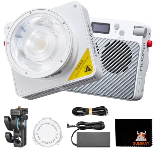 Godox LED-videolampa ML100Bi 120 W, CRI 97+/TLCI 98+, 11 FX-ljuseffekter, appkontroll