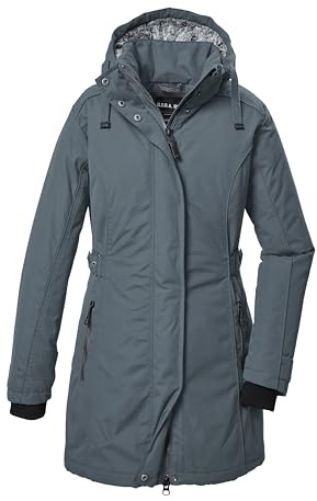G.I.G.A. DX Mujer Parka impermeable funcional con capucha con cremallera GW 70 WMN PRK, sturm, 42, 41863-000