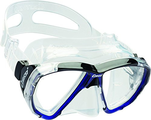 Cressi Big Eyes Maschera Subacquea, Trasparente/Blu